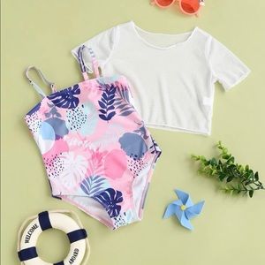 SIZE 100 (3-4Y) Toddler Girls Bathing Suit